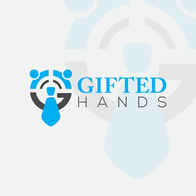 gifted company with letter g logo design