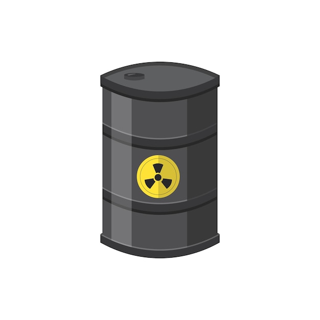 Giftige container illustratie ontwerp elementen platte pictogram
