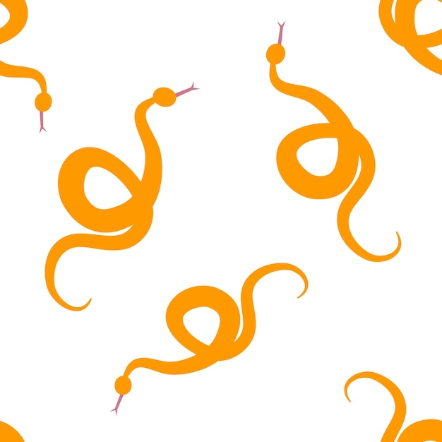 Giftige gele slang naadloze patroon vectorillustratie