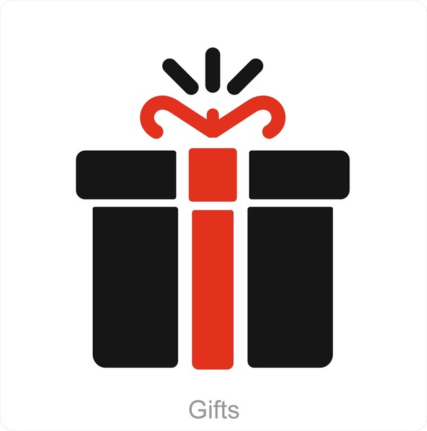 Gifts and presents icon concept
