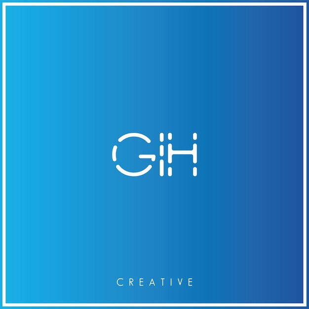 GIH Premium Vector latter Logo Design Creative Logo Vector Illustration Monogram Minimal Logo