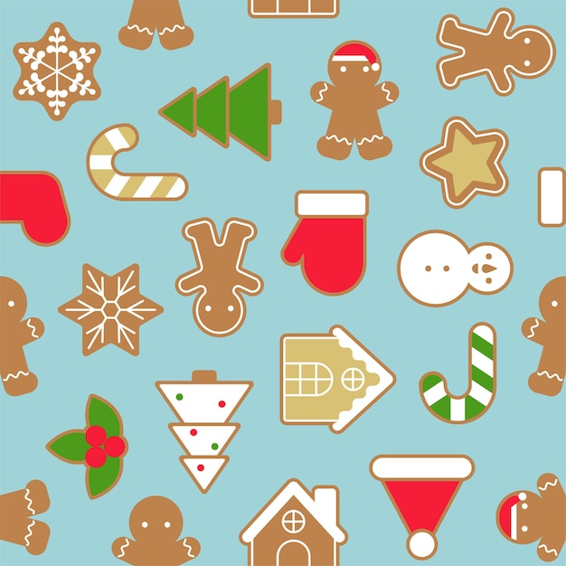 Ginger bread cookie pattern