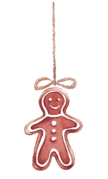 Vector gingerbread christmas decoration