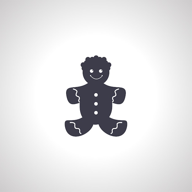 Gingerbread isolated icon on white background