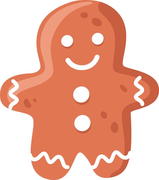 Vector gingerbread man koekje