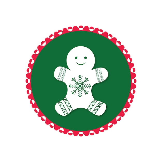 Gingerbread man vector