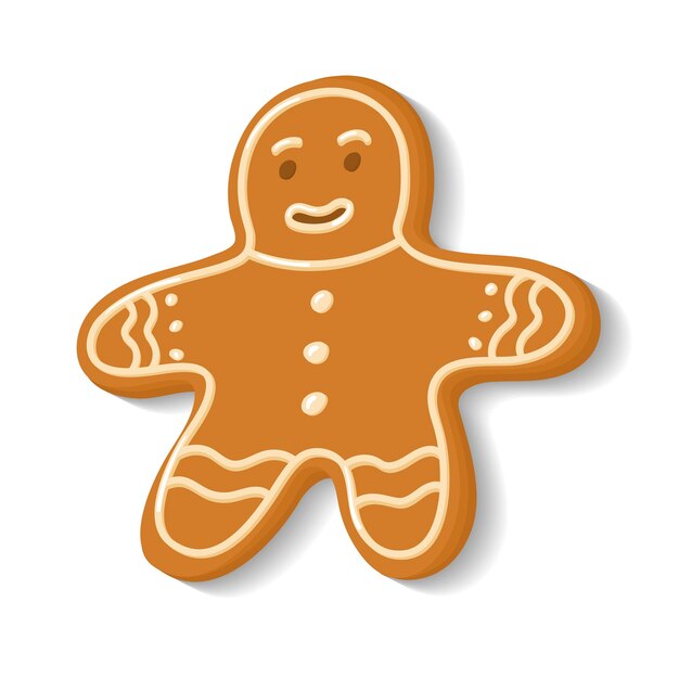 Gingerbread in the sandman form Home bakery cooking ornamented cookies Christmas sweets