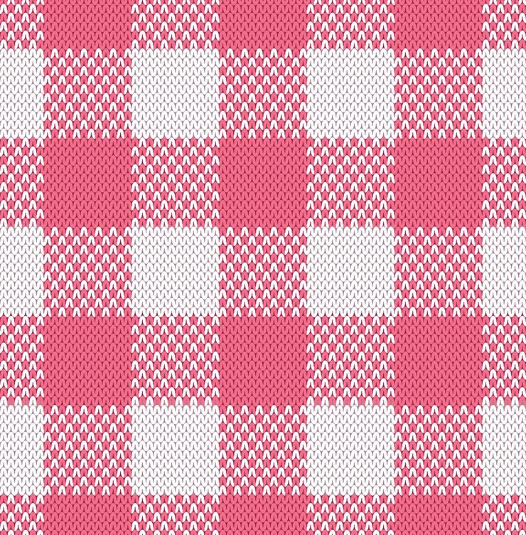 Gingham gebreide structuurstof naadloze patroon voor picknick of tafelkleed blauwe vichy check plaid