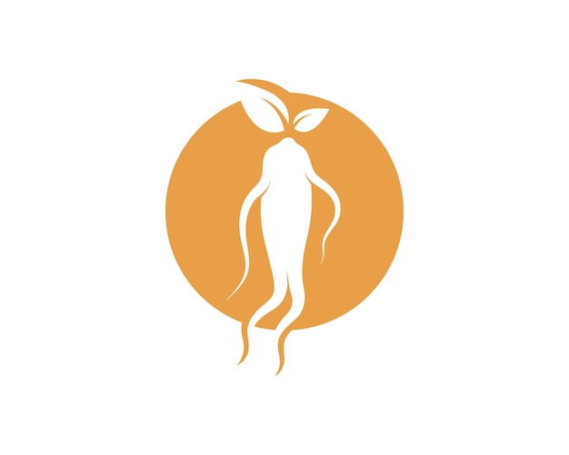 Ginseng illustration icon vector design