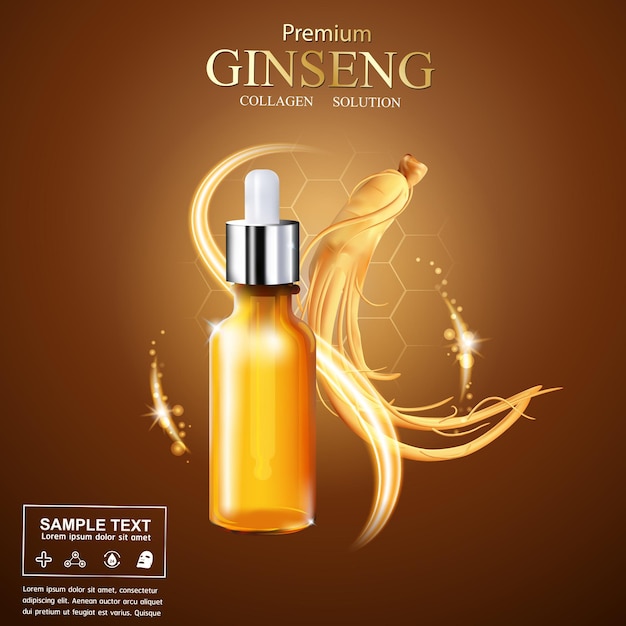 Ginseng Premium Serum Collageen voor producten.