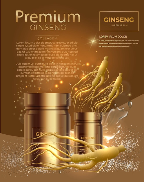 Ginseng premium serum collagen for products