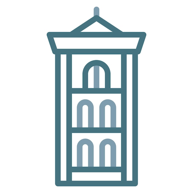 Giottos bell tower icon vector image can be used for italy