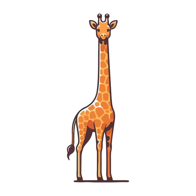 Vector giraffe ai generated image