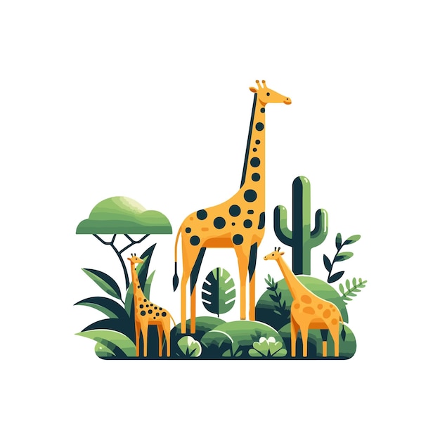 Giraffe ai generated image