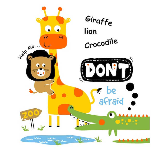 Жираф и друзья смешной мультфильм животных