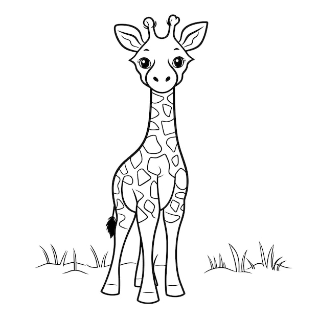 Cute Giraffe Kids Drawing Illustration Zoo Stock Illustration 645997660 |  Shutterstock