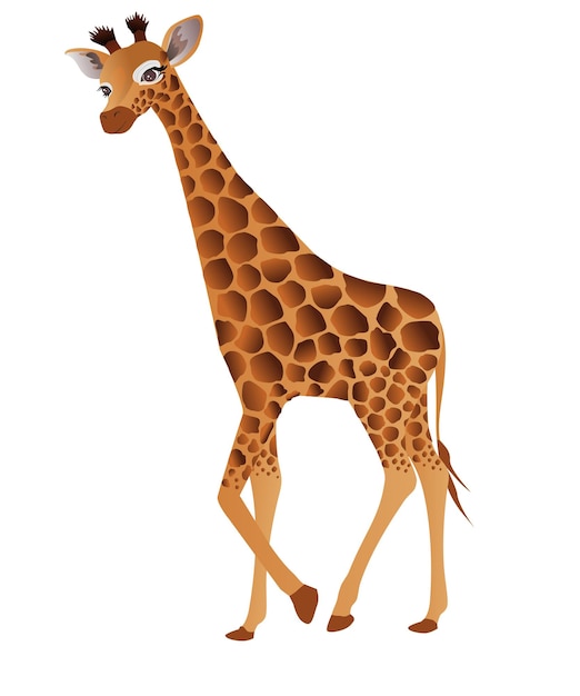 Giraffe animal vector design illustration