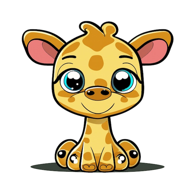 giraffe character clipart artwork