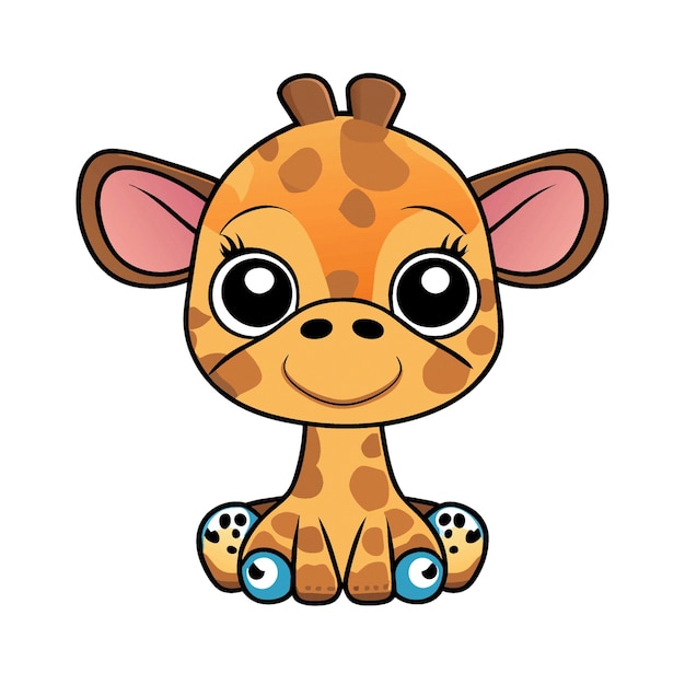 Giraffe character clipart artwork