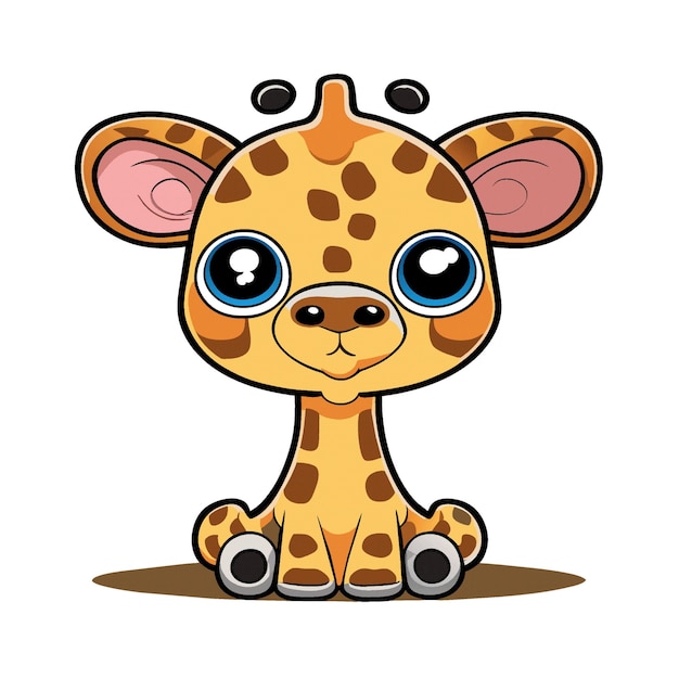 giraffe character clipart artwork