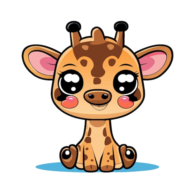 giraffe character clipart artwork