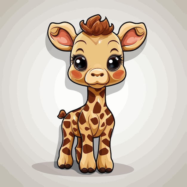 giraffe illustratie voor kinderen