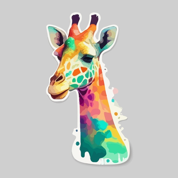 giraffe illustratie voor kinderen