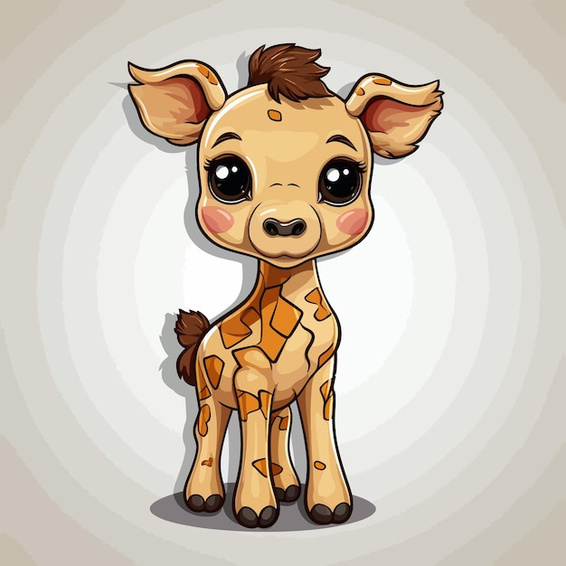 giraffe illustration for kids