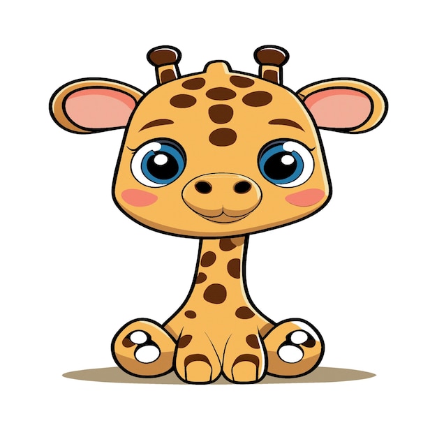 giraffe karakter clipart illustraties