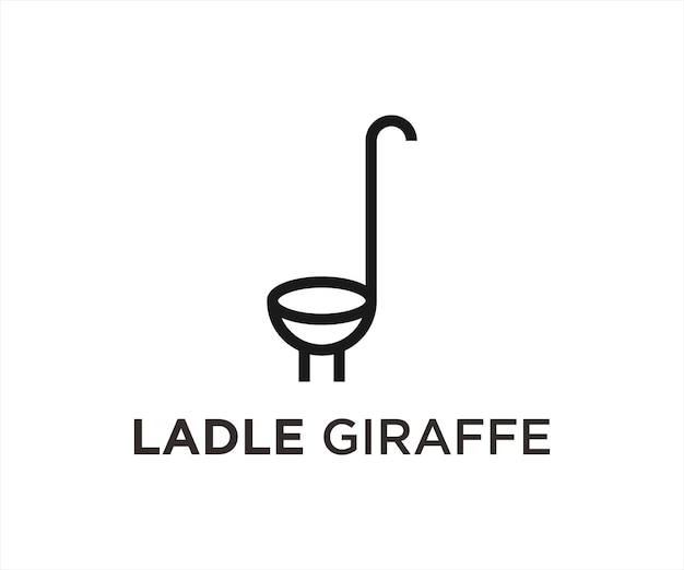 giraffe ladle logo or cook logo