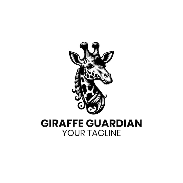 Giraffe logo design illustration