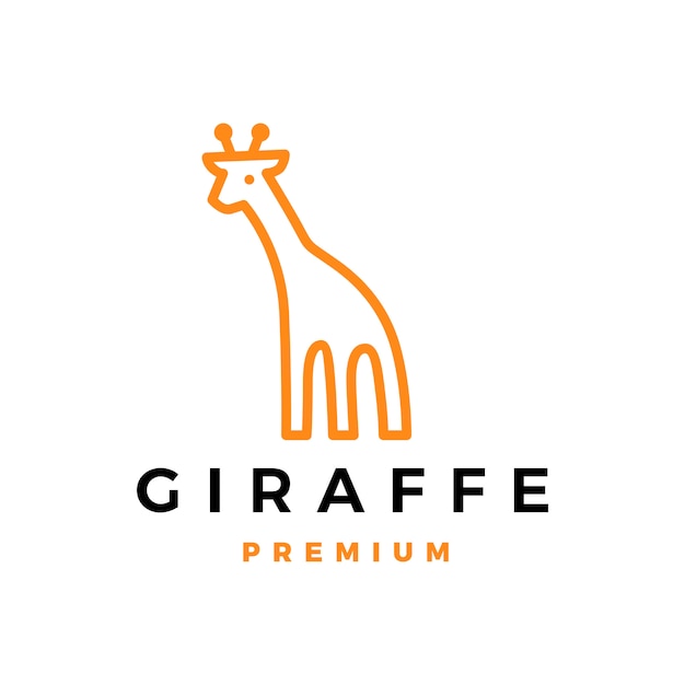 Giraffe logo pictogram illustratie