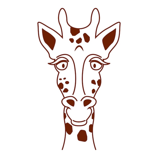 Giraffe logo pictogram ontwerp