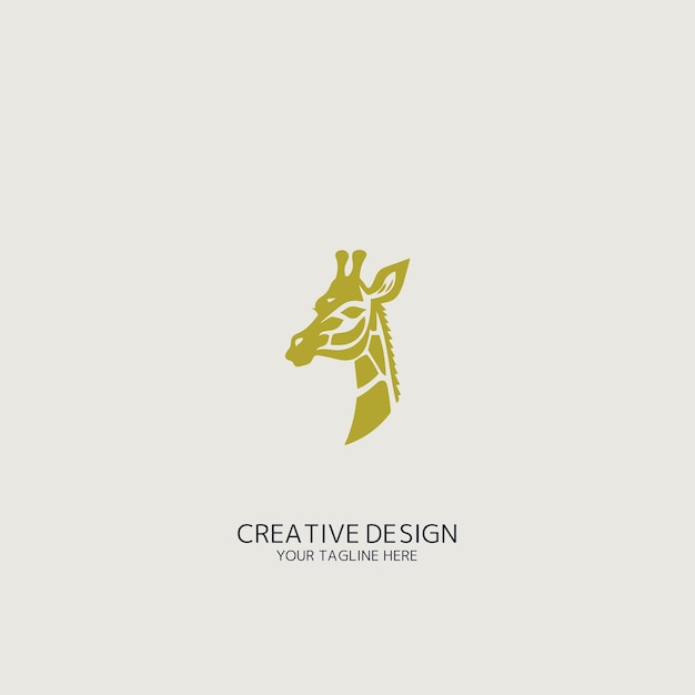 giraffe logo vector