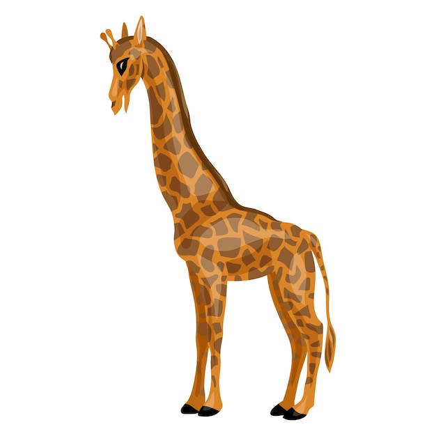 Giraffe pictogram Cartoon van giraffe vector pictogram voor webdesign geïsoleerd op een witte achtergrond
