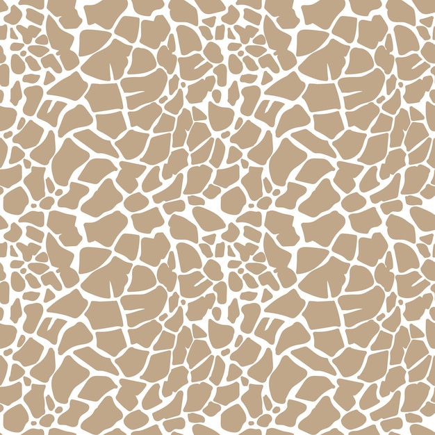 Giraffe seamless pattern. Animal skin texture. Safari background with spots. Vector cute illustration.