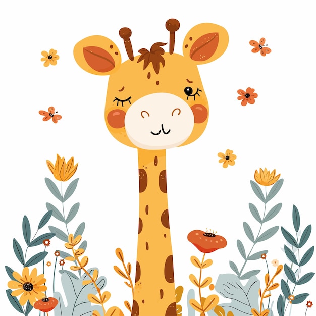 Vector giraffe vector cute