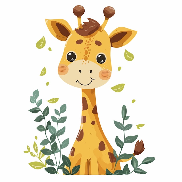 Giraffe vector cute