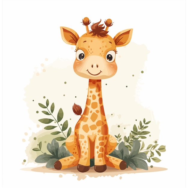 Giraffe vector cute