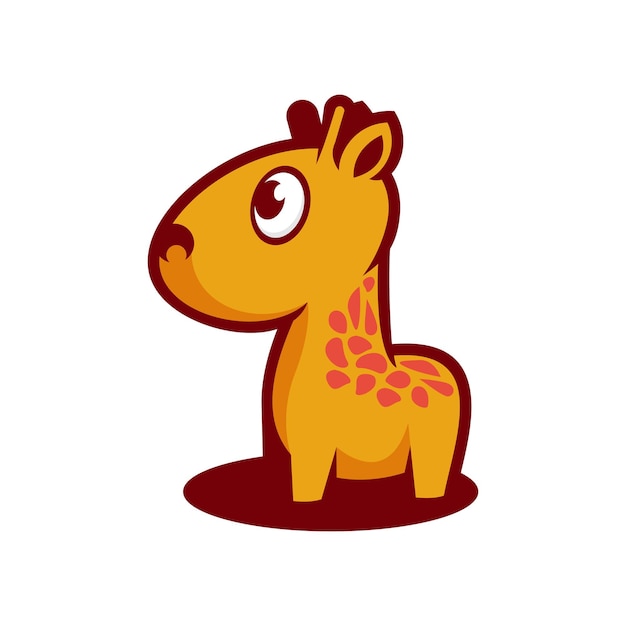 Giraffe vector design character