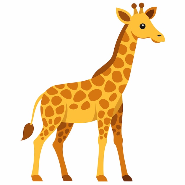 giraffe vector illustration cartoon maskot