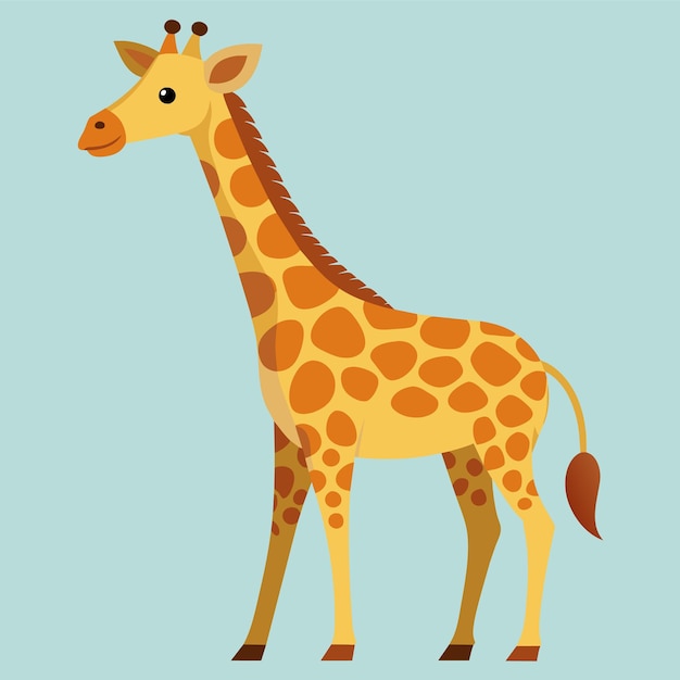 giraffe vector illustration cartoon maskot