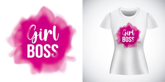 Girl boss t shirt vector design