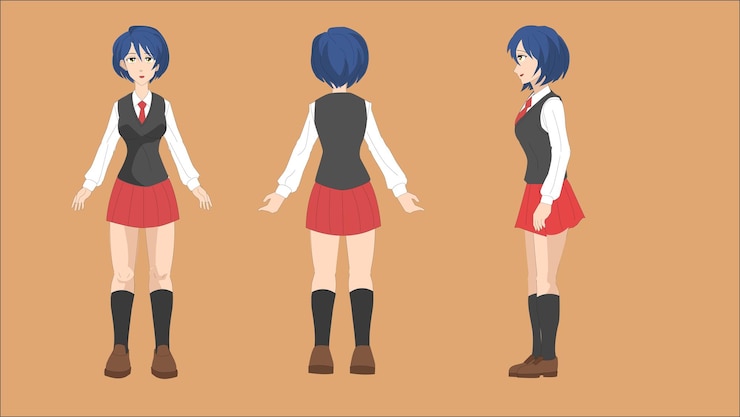 Vector girl character