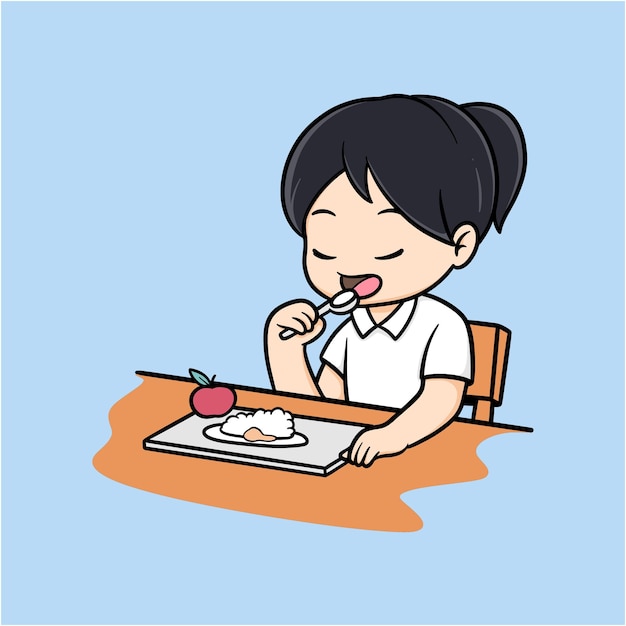 Girl Eating Ice Cream