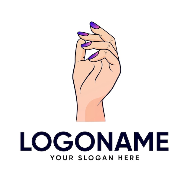 Girl Hand Logo Design