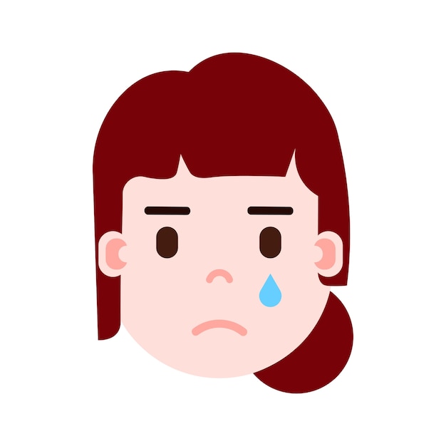 girl head emoji personage icon