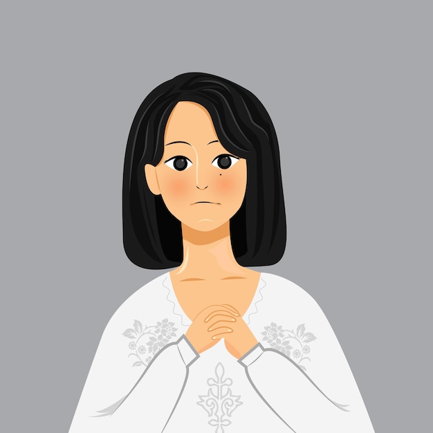 Girl hope vector