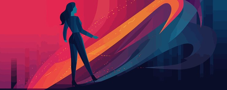 Vector girl illustration