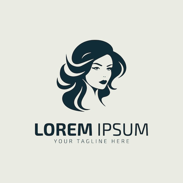 Girl logo icon vector illustration template illustration design woman style symbol silhouette woman